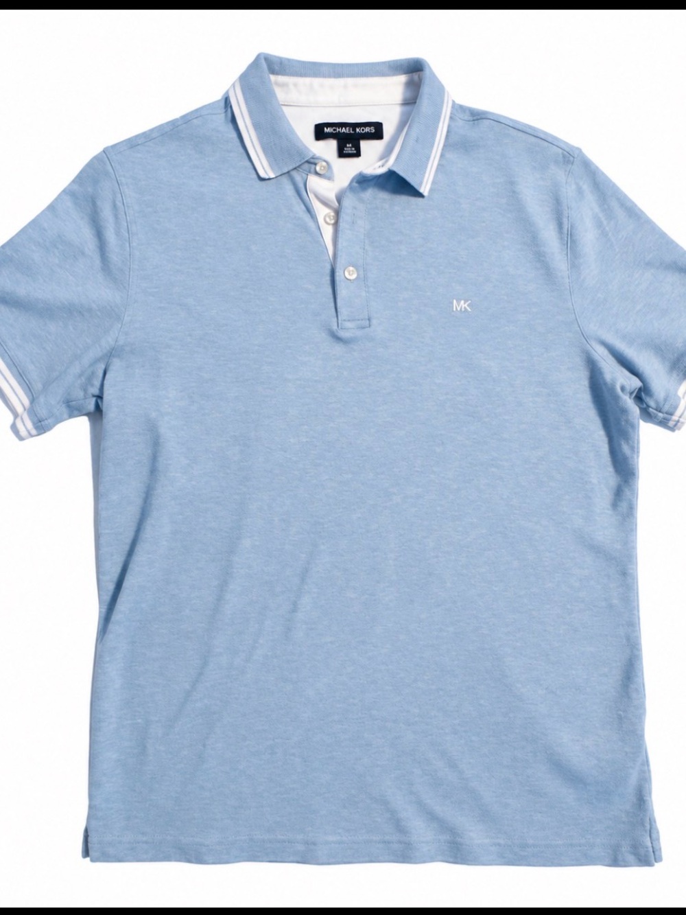 Michael Kors Light Blue Polo with White Trim